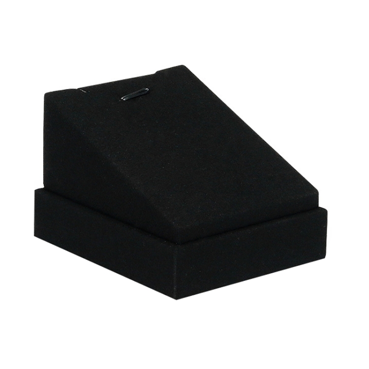 Black Microfiber Necklace Ring Jewelry Display Live Jewelry Prop Rack