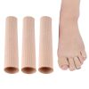 3pcs Toes Fingers Cushion Tube Sleeve Cuttable Silicone Gel Toe Pad For Corns Remover