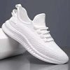 Men Breathable Sneakers Fly Woven Casual Mesh Shoes