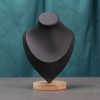 Solid Wood Medium Portrait Necklace Display Stand Heart Shaped Necklace Counter Display Stand