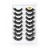 8pairs /Box Naturally Thick Eyelashes Large Curvature Curling False Eyelashes