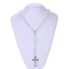 Acrylic Luminous Rosary Cross Necklace