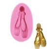 Matte Ballet Shoes Shaping Mold Jewelry Pendant Epoxy Silicone Mold
