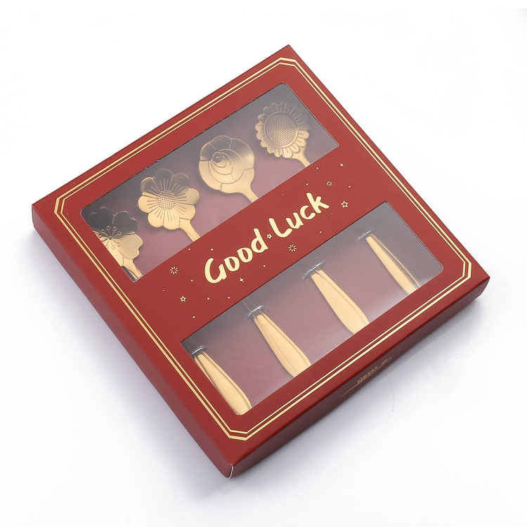 4pcs /Pack Stainless Steel Spoon And Fork Cutlery Set