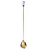 430 Stainless Steel Long Handle Diamond Spoon Honey Stirring Scoop