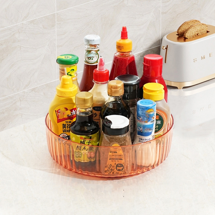 25cm Kitchen 360 Degree Rotating Storage Tray Spice Snack Rack