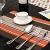 PVC Insulated Placemats Coasters Striped Cutlery Mat