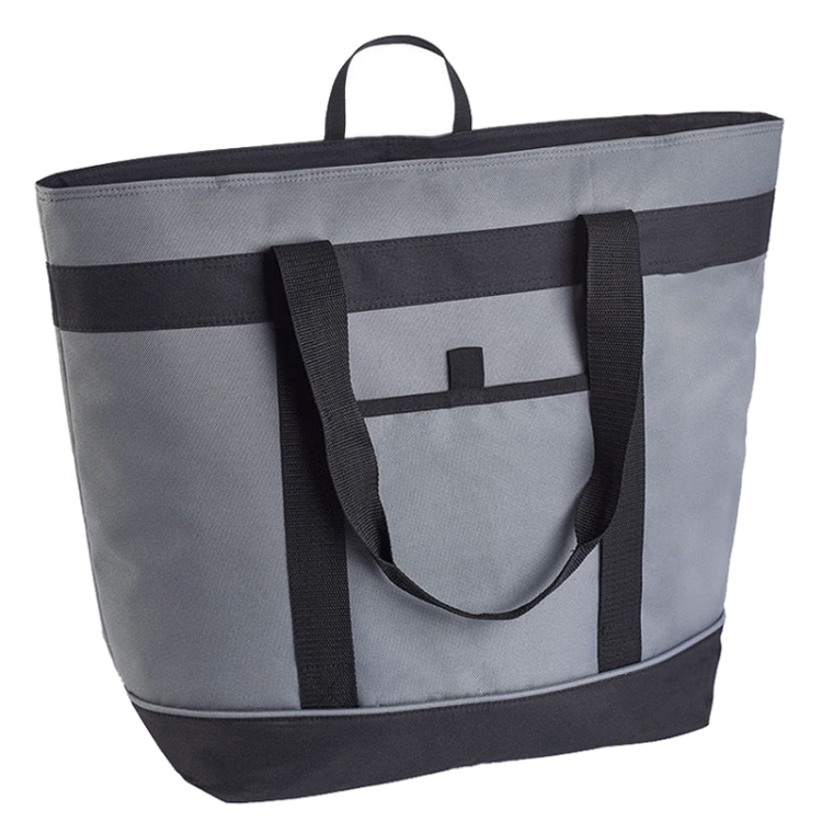 Foldable Oxford Cloth Handheld Aluminum Foil Ice Bag Large Capacity Picnic Tote Bag Waterproof Dirty Resistant Lunch Insulation Bag