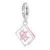 S925 Sterling Silver Lucky Fortune Mahjong DIY Pendant