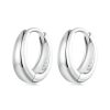 S925 Sterling Silver Electroplated Hoop Earrings