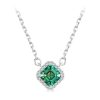 S925 Sterling Silver Moissanite Necklace Platinum Plated Jewelry Pendant