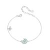 S925 Sterling Silver Platinum-plated Bee Daisy Women Bracelet