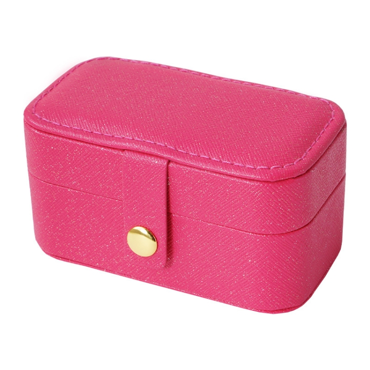 Leather Mini Jewelry Box Portable Travel Earring and Ring Storage Box