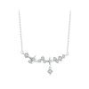S925 Sterling Silver Platinum Plated Galaxy Clavicle Chain