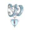 S925 Sterling Silver Platinum-plated Starry Sky Love DIY Beads