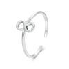 S925 Sterling Silver Infinite Loop Open Adjustable Ring
