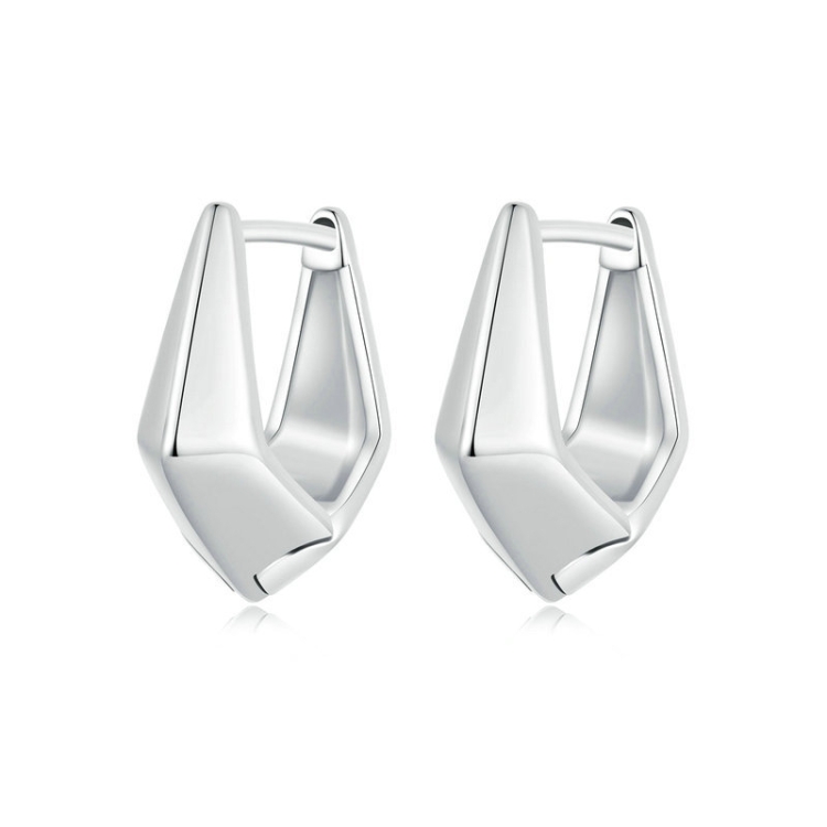 S925 Sterling Silver Geometric Women Earrings