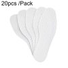 20pcs /Pack Summer Thin Disposable Insoles Cuttable Sweat-Absorbent And Breathable Footbeds