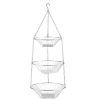 3-tier Hanging Fruit Basket Wrought Iron Fruit Vegetable Storage Organizer