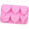 6 Grids Heart Shape Silicone Cake Model DIY Baking Handmade Soap Model