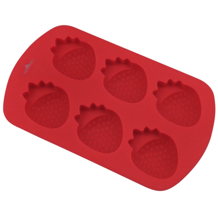 6 Grids Strawberry Silicone Cake Mold Baking DIY Chocolate Mould