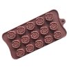 15 Grids Dimensional Rose Chocolate Mould Silicone Handmade Soap Molds
