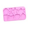 8 Grids Cats Paw Pentagram Love Fish Molds Silicone Drip Mould