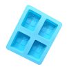 4 Grids Square Tree Silicone Cake Molds Home DIY Handmade Soap Mould
