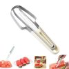 3-in-1 Watermelon Tools Stainless Steel Watermelon Popsicle Cutter Fruit Slicer Peeler Knife Fork