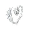 S925 Sterling Silver Flying Dragon Open Adjustable Ring