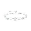 S925 Sterling Silver With White Moissanite Pearl Bracelet