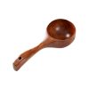 Household Wooden Long Handle Large Soup Spoon Eating Noodle Spoon Water Scoop