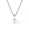 Glass Bead Pendant Simple Necklace