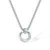 Simple Stainless Steel Geometric Pendant Necklace