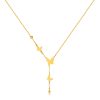 OPK GX2440 Butterfly Tassel Necklace Stainless Steel Chain