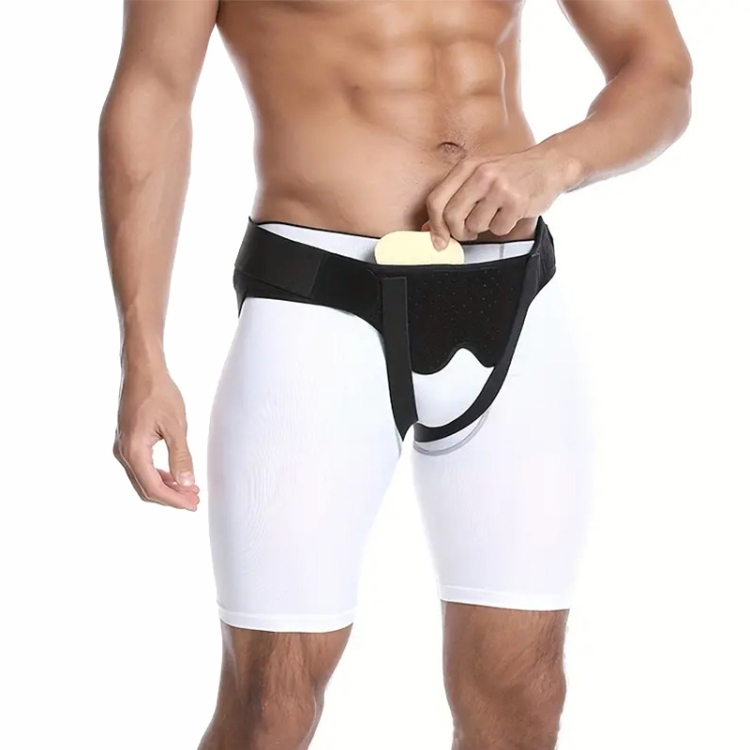 Adult Men Hernia Belt With 2 Removable Compression Pads Groin Care Belt