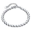 OPK GS1490 Simple Chain Stainless Steel Bracelet