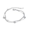 OPK 1305 Vintage Snake Bone Chain Bracelet Stainless Steel Double Layer Bracelet