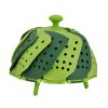 Household Foldable Plastic Lotus Steamer Kitchen Drainage Vegetable Storage Basket