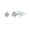 MSE038 S925 Sterling Silver Moissanite Earrings