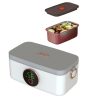 1000ml USB Rechargeable Lunch Box Wireless Heating Bento Box Timing Adjustment