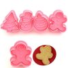 8 PCS Fondant Cake Tool Christmas Cookie Spring Stamper