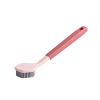 Two-color Bangs Head Wash Pot Brush Kitchen Long Handle Cleaning Brush