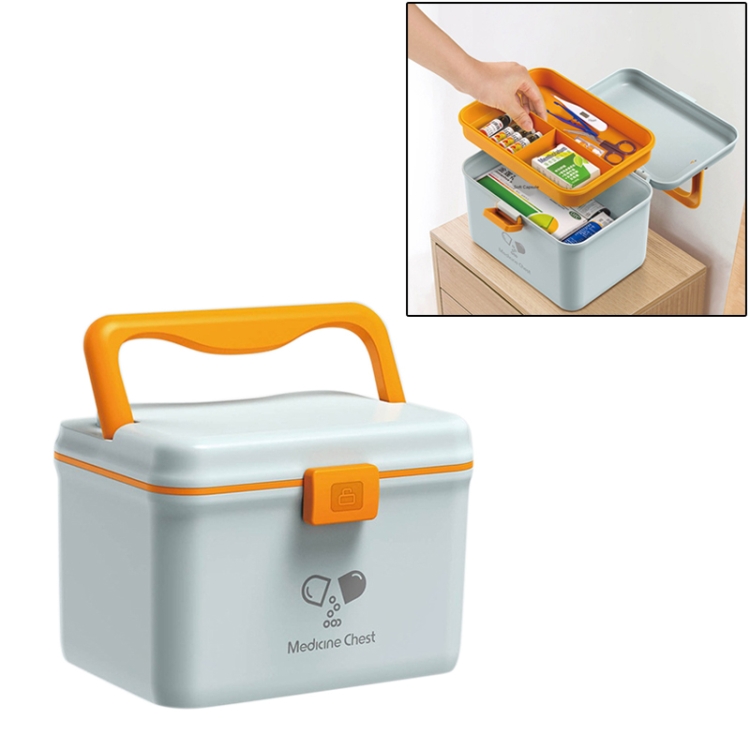 Jinlongxing 9659 Mini Household Plastic Portable Medicine Storage Box