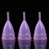 3PCS Reusable Soft Cup Medical Grade Silicone Menstrual Cup