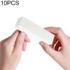 10 PCS White Tofu Block Nail Polish Four Squares High Elastic Cotton Manicure Sand Block