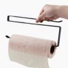 Door Cabinet Hanging Paper Towel Rack Partition Layer Kitchen Paper Cling Film Storage Rack