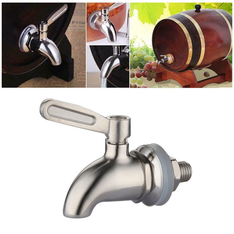 Drink Dispenser Beverage Wine Barrel Tap Spigot Stainless Steel Coffee Juice Faucet