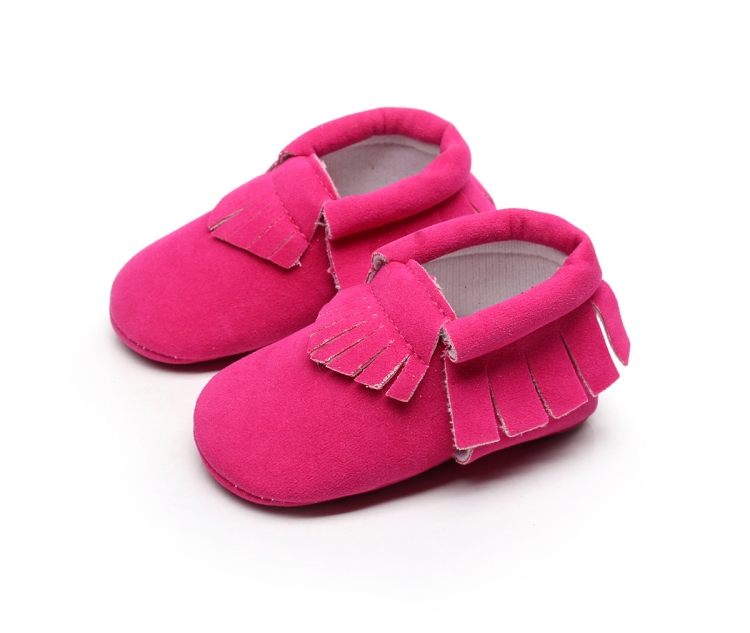 Newborn Baby PU Suede Moccasins Soft Shoes Fringe Soft Soled Shoes First Walker