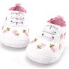 Baby Girl Shoes Lace Floral Embroidered Soft Shoes Walking Toddler Kids Shoes